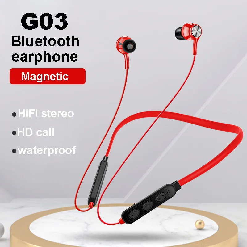 

Cheap price Hifi Sport neckband wireless headphones G03 neckband headphone