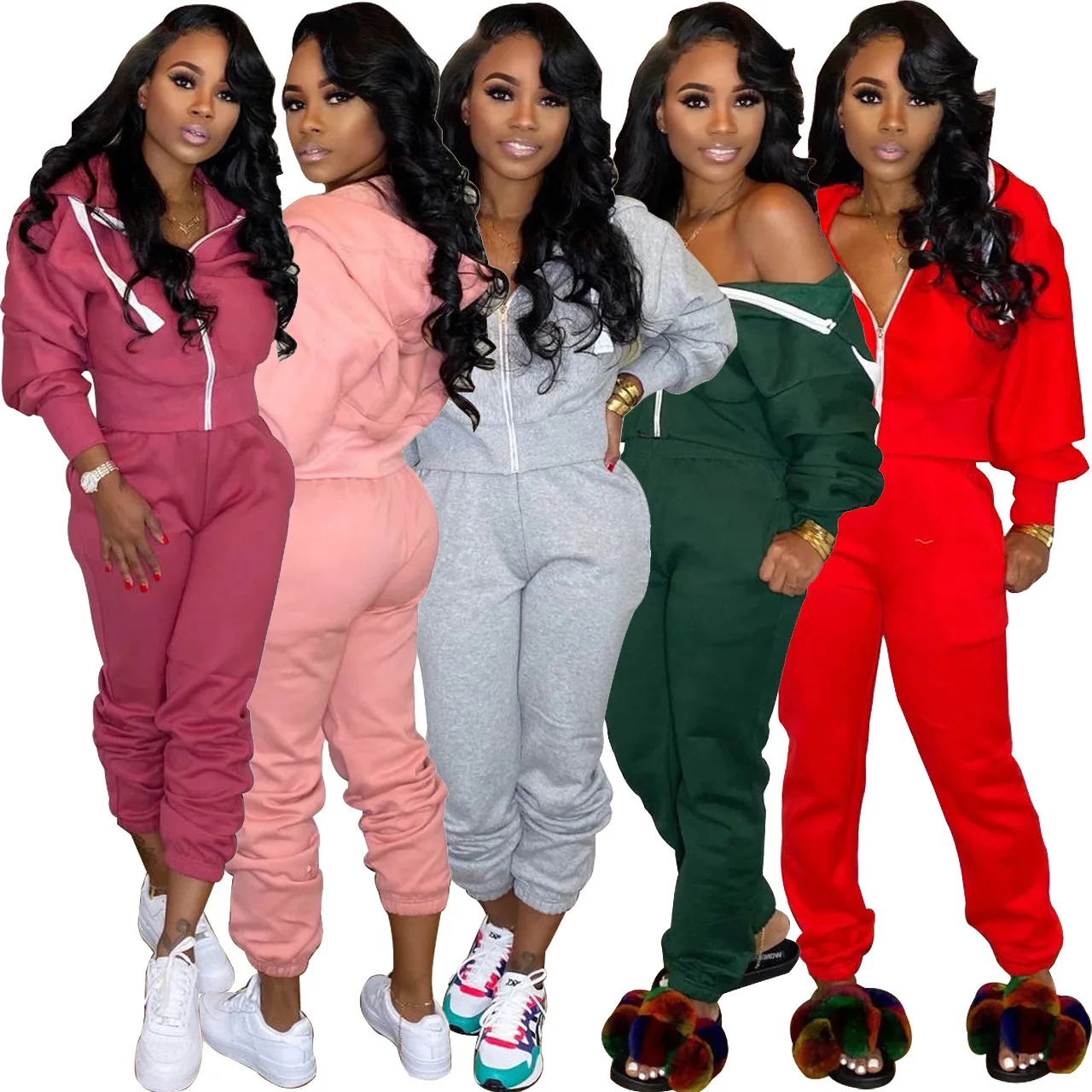 

Two Piece Set Women Tracksuit Festival Clothing Fall Winter Sweat Suit 2 Pieces Outfits Hoodies Sweatshirt