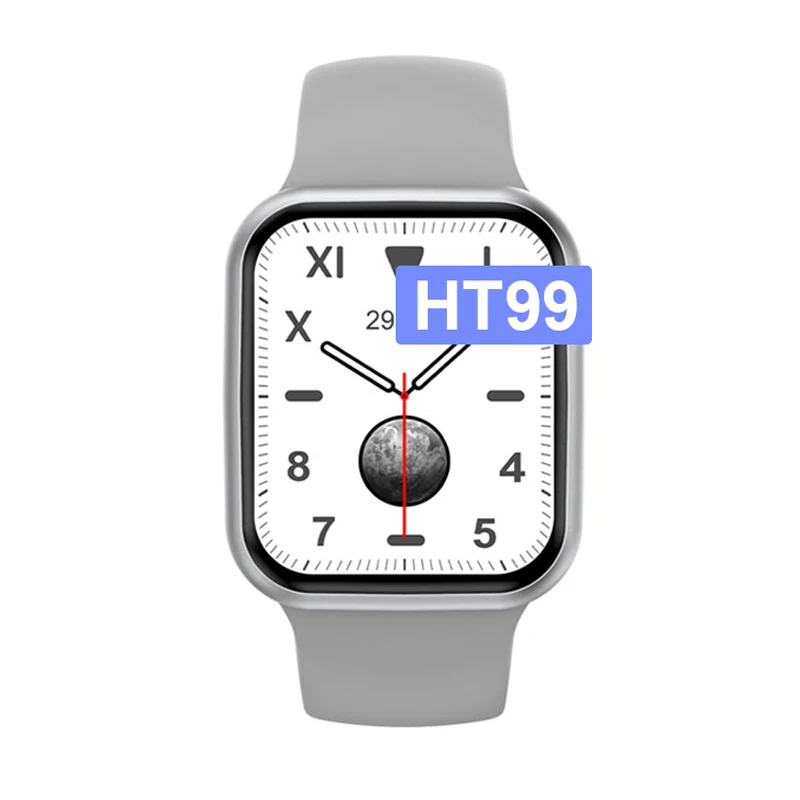 

2021 HT99 Smart Watch Wireless Charging call Thermometer Custom Wallpaper Rotate Button ECG BP Smartwatch HT99