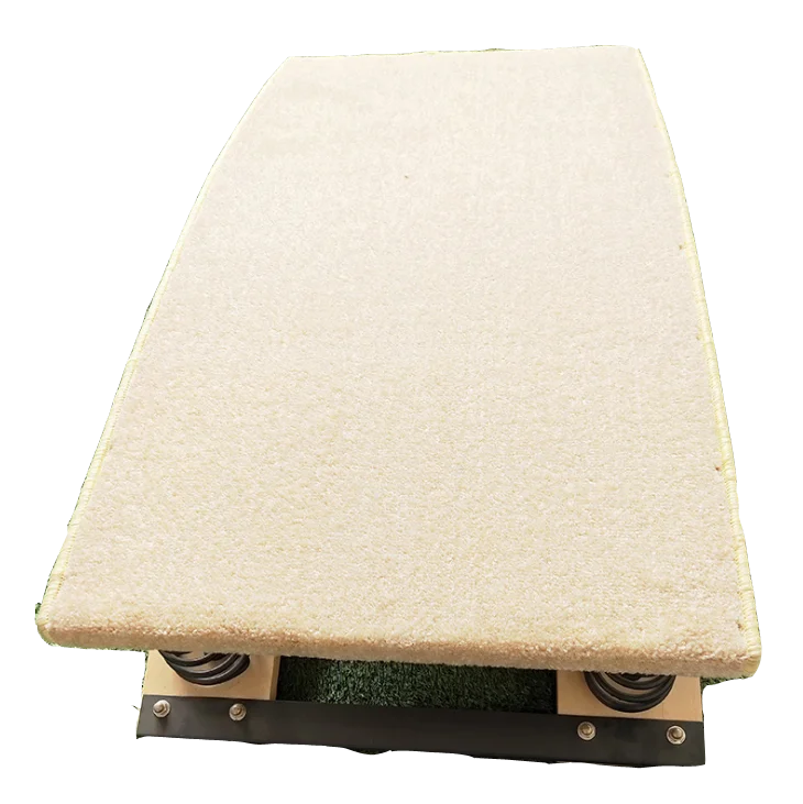 

Quality Gymnastic Spring Board Athletic Jump board with Non-slip Padded Carpet for Training and Competition or School Training, Green or beige or customized