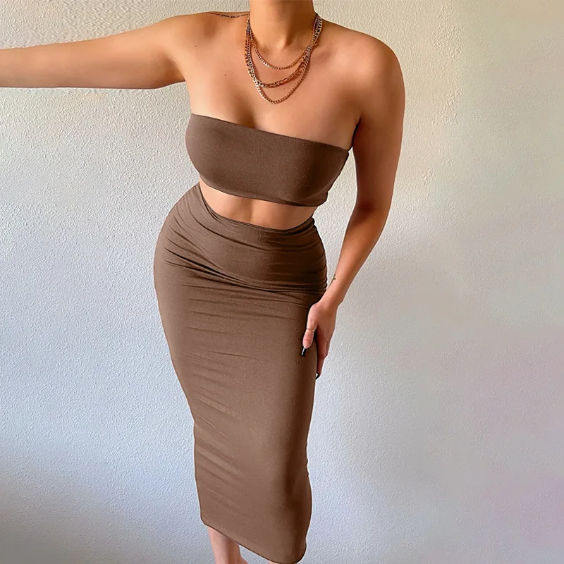 

FS4441A Two Piece Skirt Set Sexy Women Clothing Summer Outfits For Women