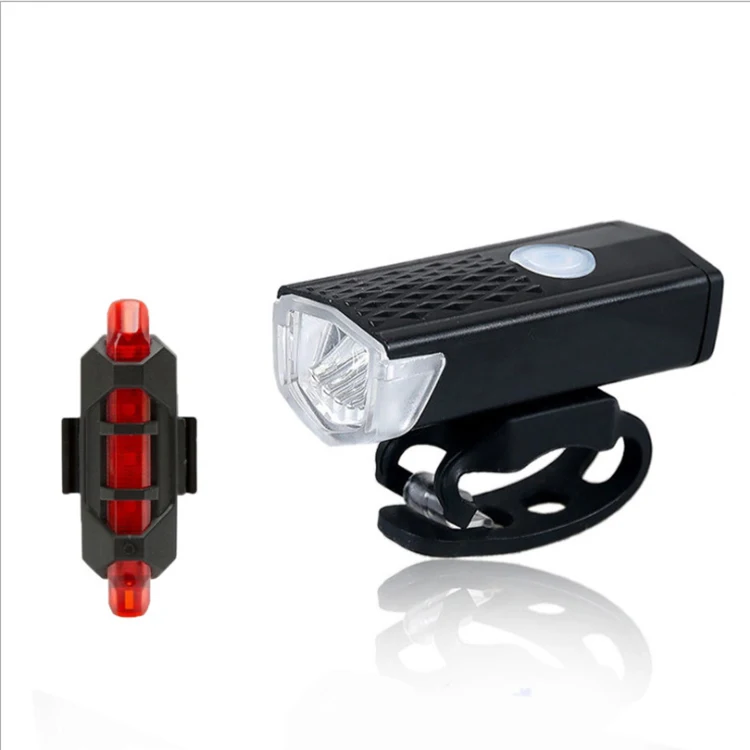 

Bike Bicycle Light USB LED Rechargeable Set Mountain Cycle Front Rear Lamp Flashlight