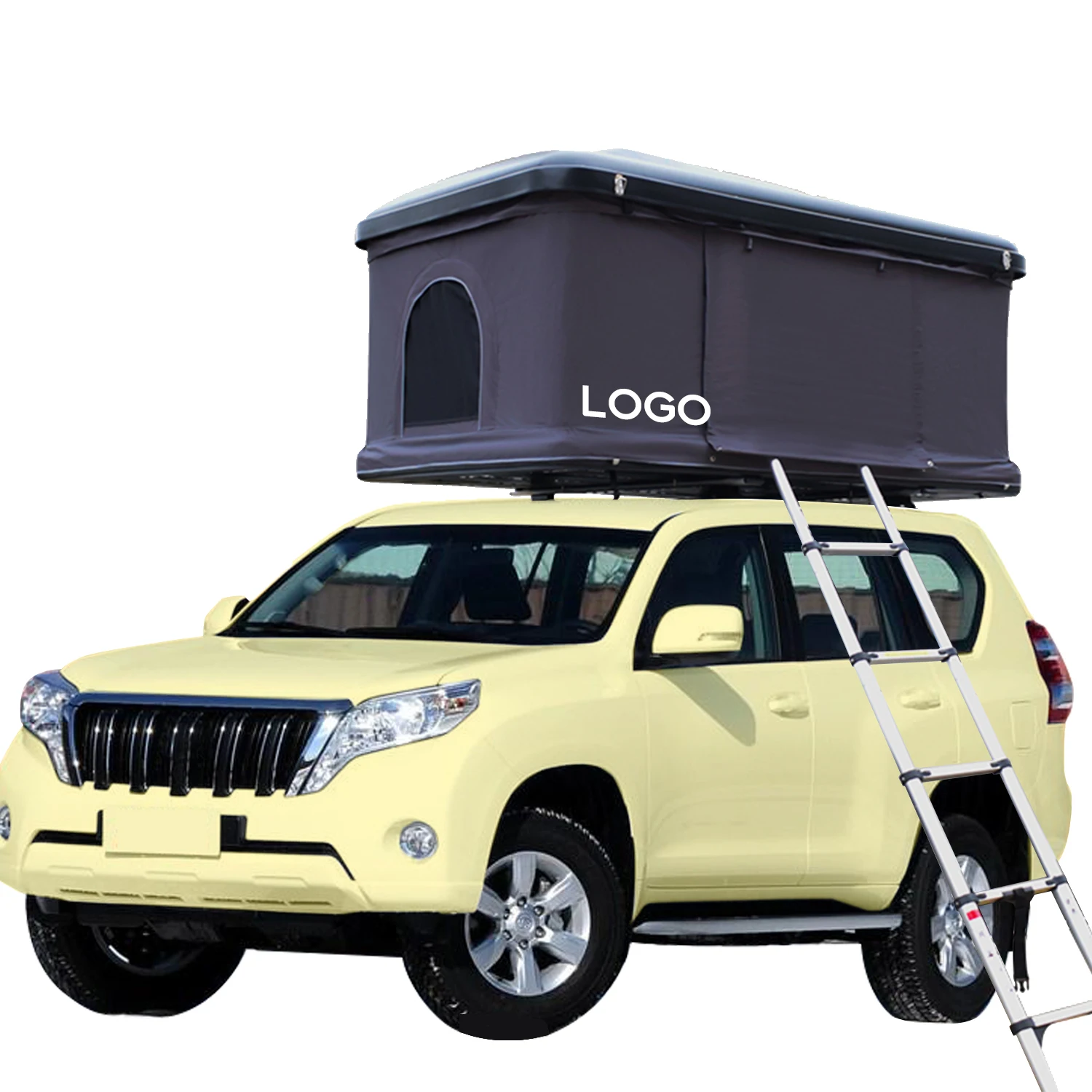

WILDSROF Factory Price ABS Top Hard Shell Car Roof Top Tent Semi-Automatic Rooftop Tent