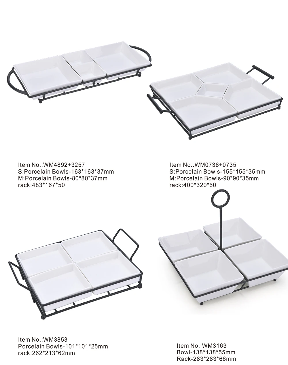 Spanish Ceramic Cheese Chip Servingware Sets Tapas Board Set Dipping