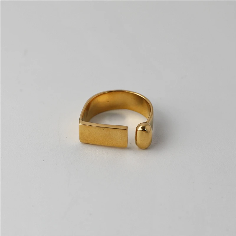 

PVD 18K Gold Plated Stainless Steel Ring Open Rings for Women Tarnish Free Jewelry