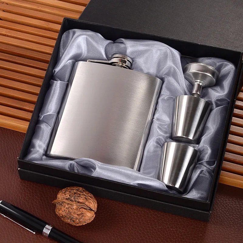 

Seaygift custom mini pocket stainless steel alcohol wine hip flask gift box set whisky hip flask shaped water bottle, Black/white/red/silver/gold