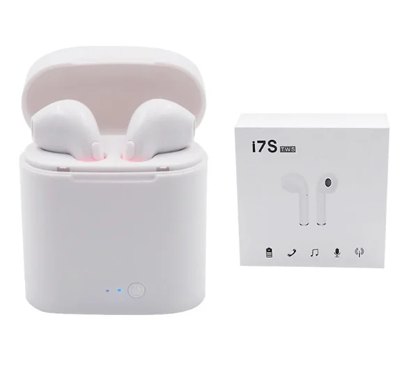 

2019 TWS Wireless Sport Earbuds I7, Bluetooths Headset I7, TWS I7S Headphone I7 Mini Earphone with Good Offer headphones, White