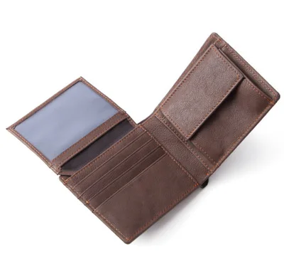

original goat sublimation italian leather thing wallet for man creative coin purse vera pelle wallet genuine leather, As per picture