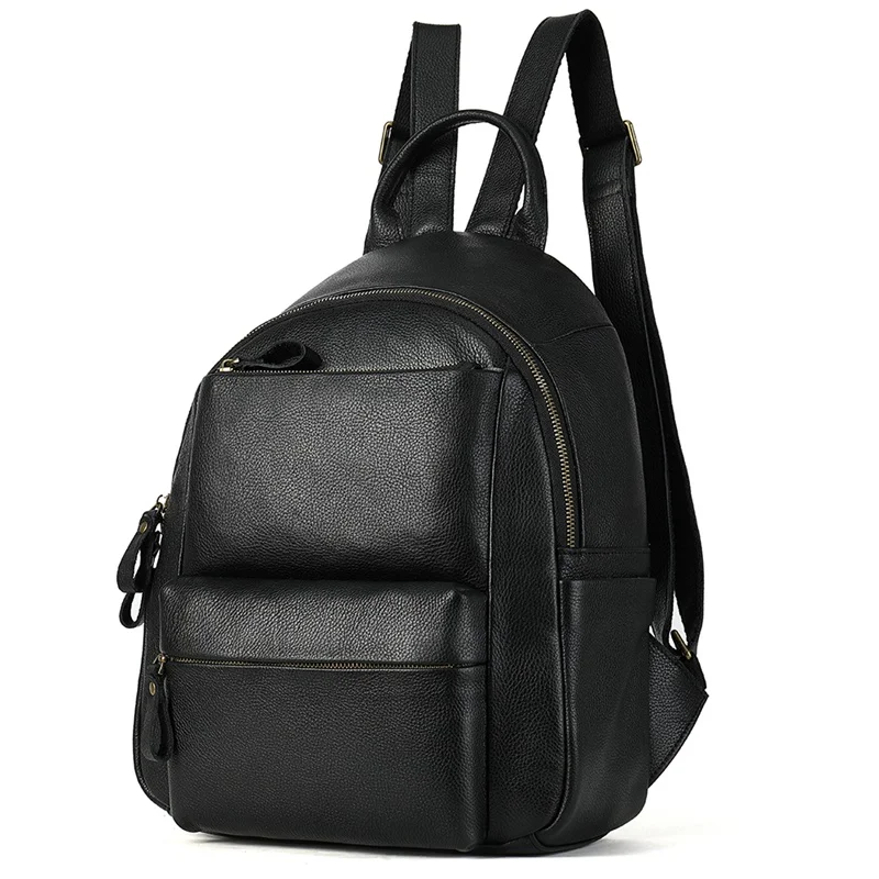 

Wholesale Backpack Women Leather Shoulder Bag Multi-function Small Bagpack Female School Backpack, Black\brown
