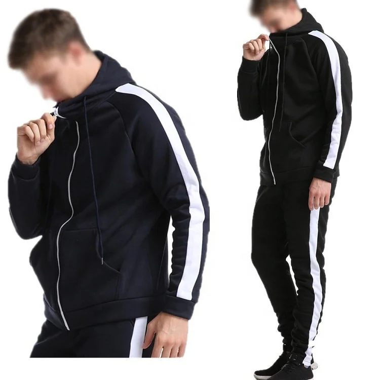 
Custom Spring Autumn Casual Warm Fleece Zipper Up Hoodies Pants 2 Piece Sets Jogging Wear Cheap Sports Tracksuits for Men 