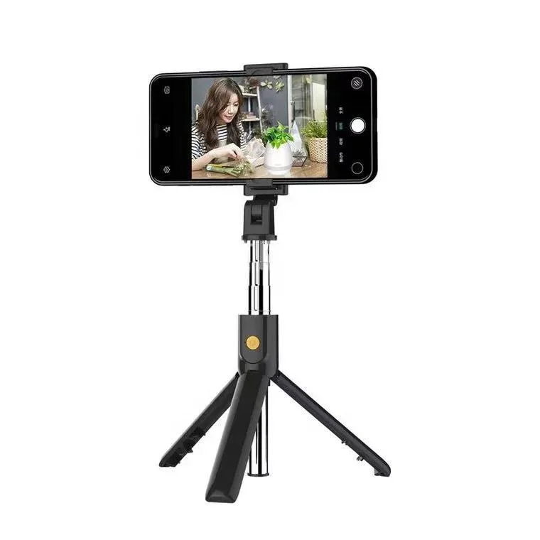 

Phone stand holder 3 in 1 Camera Tripod Wireless Blue tooth Remote Extendable Tripod Selfie Stick For Live broadcast