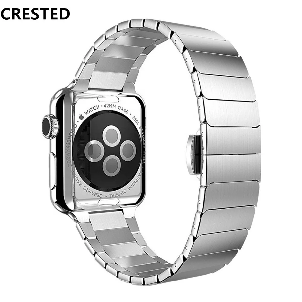 strap For Apple watch band apple watch 4 3 band iwatch 42mm 38mm 44mm/40mm Stainless steel correa Link bracelet belt