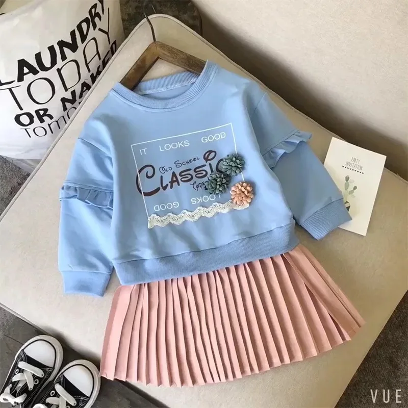 

New fashion toddler girls boutique spring autumn long sleeve casual letter printed patchwork dress, Picture shows