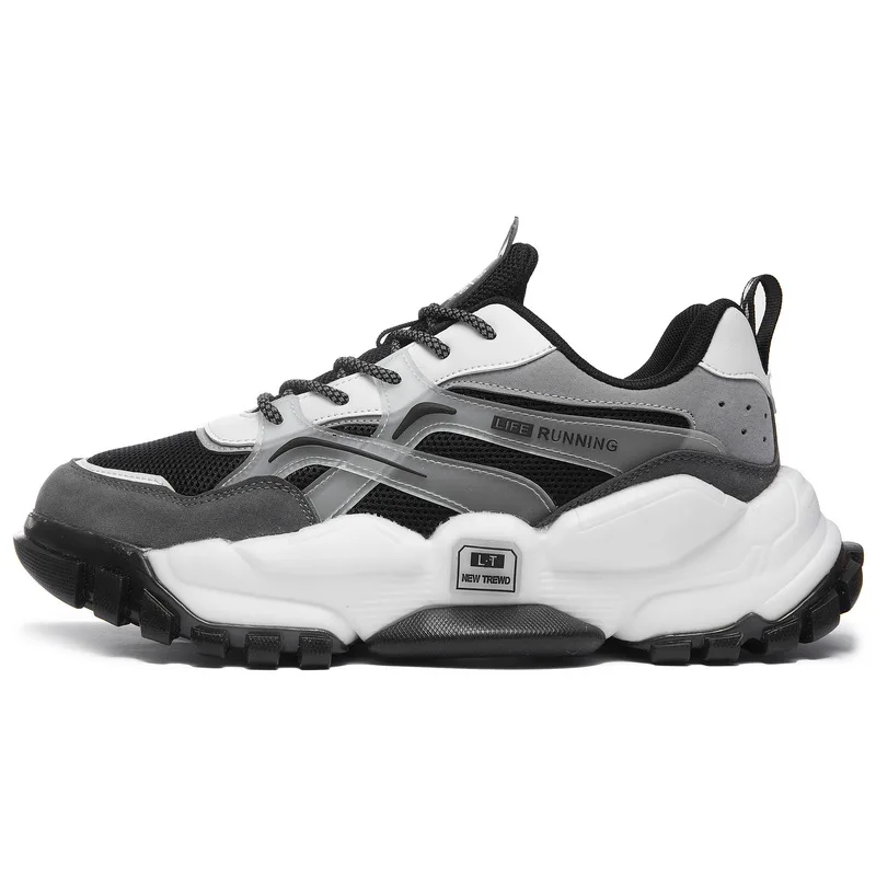 

New Breathable Zapato Non slip Running Shoes Customizable logo Platform Shoes Fashion Sneakers for Men, Optional