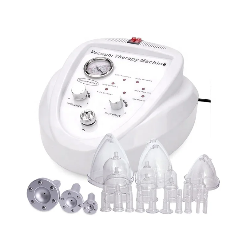 

Vacuum therapy machine for fat sucking Breast Enhancers skin lifting, White+black