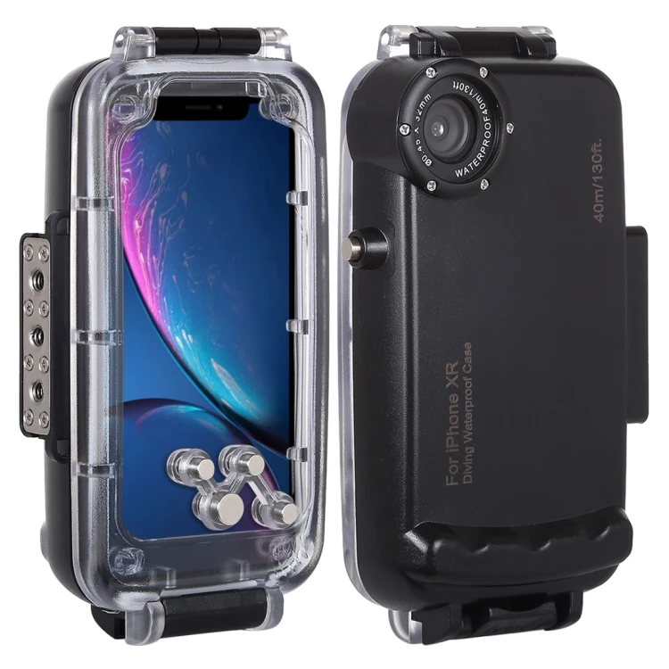 

2022 New HAWEEL 40m/130ft Waterproof gadgets electronic Diving Photo Video Taking Cover Case underwater housing for iPhone XR