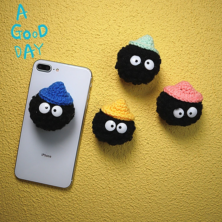 

New Type Japan Kawaii Cute Cartoon Grip Holder Warm Plush Phone Holder