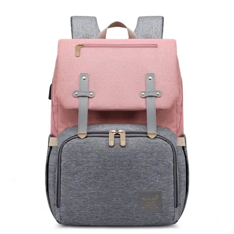 

Fashion Maternity Diaper bag For Baby Large Capacity Multi Function Waterproof Nappy Bag Travel Mommy Bag for Outdoor Activity, Black/navy blue/grey