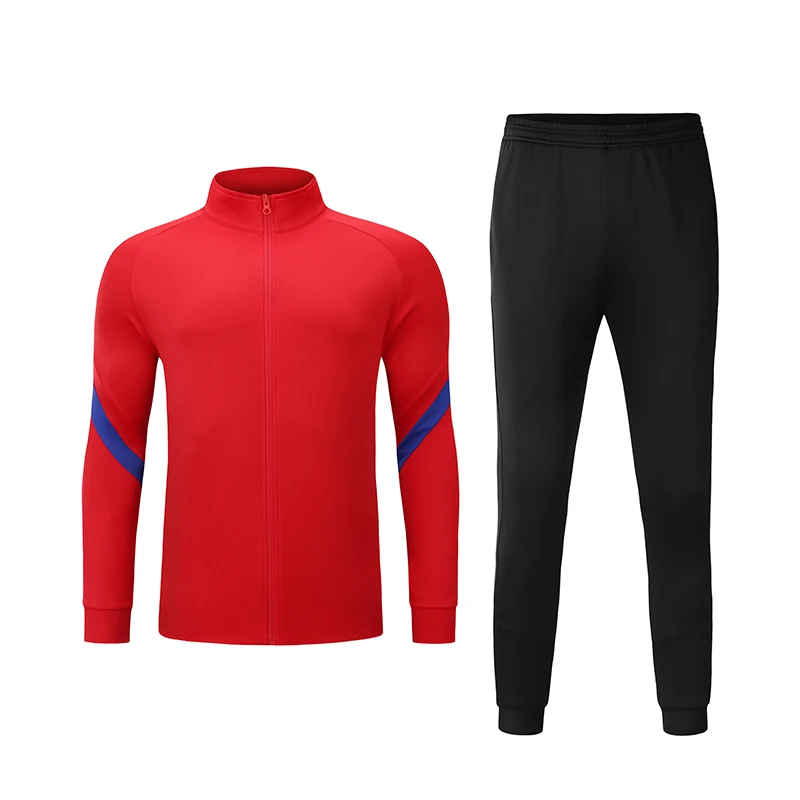 

Wholesale full zipper tracksuit pants club training football tracksuit men soccer jacket pants set