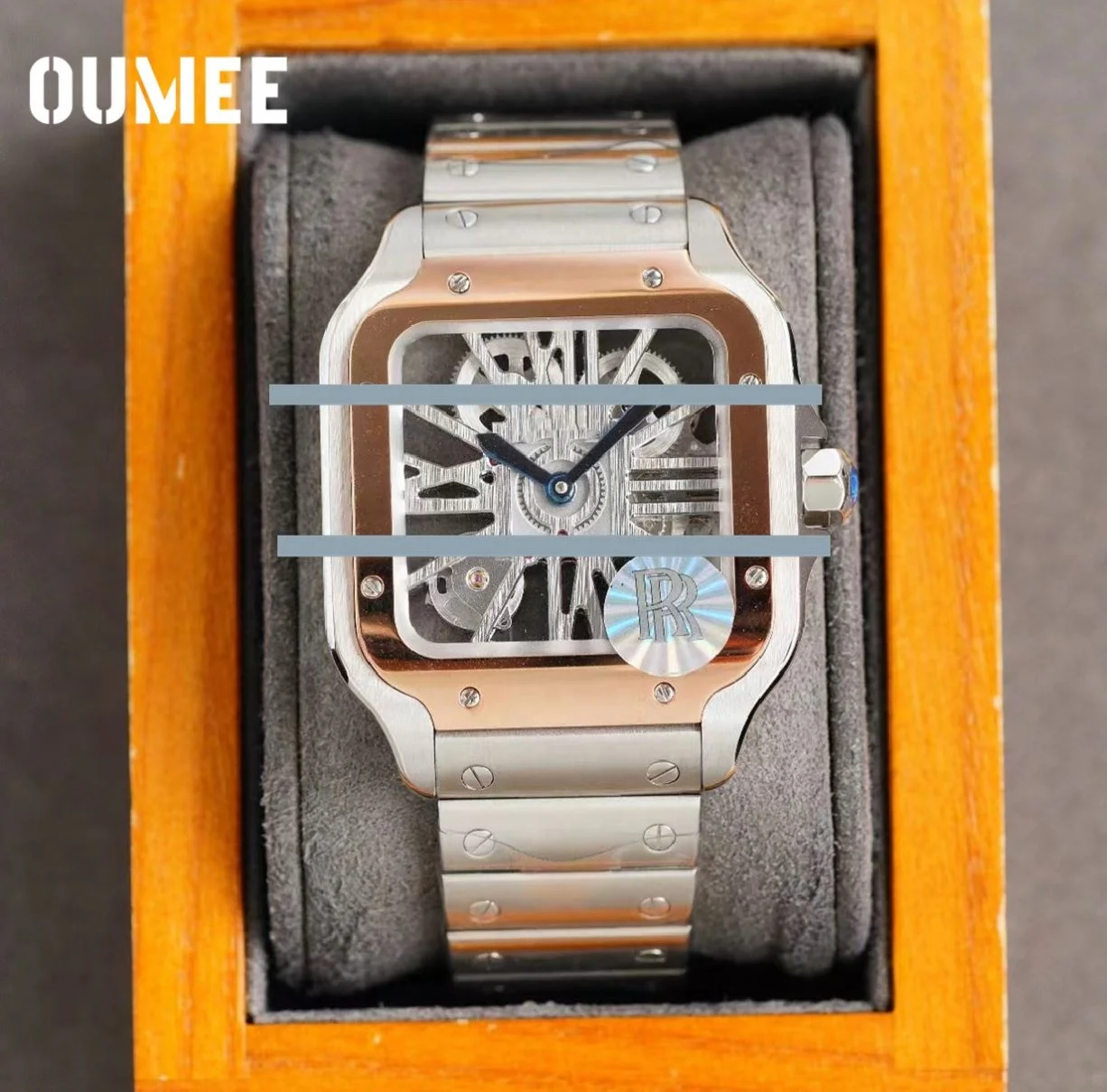 

Men Watch Wrist Swiss Quartz Swiss Movement Superior Quality Skeleton QuickSwitch Luxury Watches