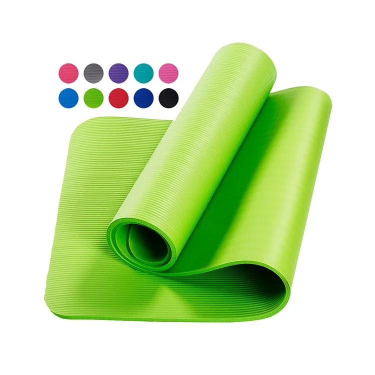 

Wholesale High Quality Nbr High Density Custom Non-slip Fitness Gym Yoga Mat Eco-friendly Body Building Customize, Green/pink/grey/black/purple/blue