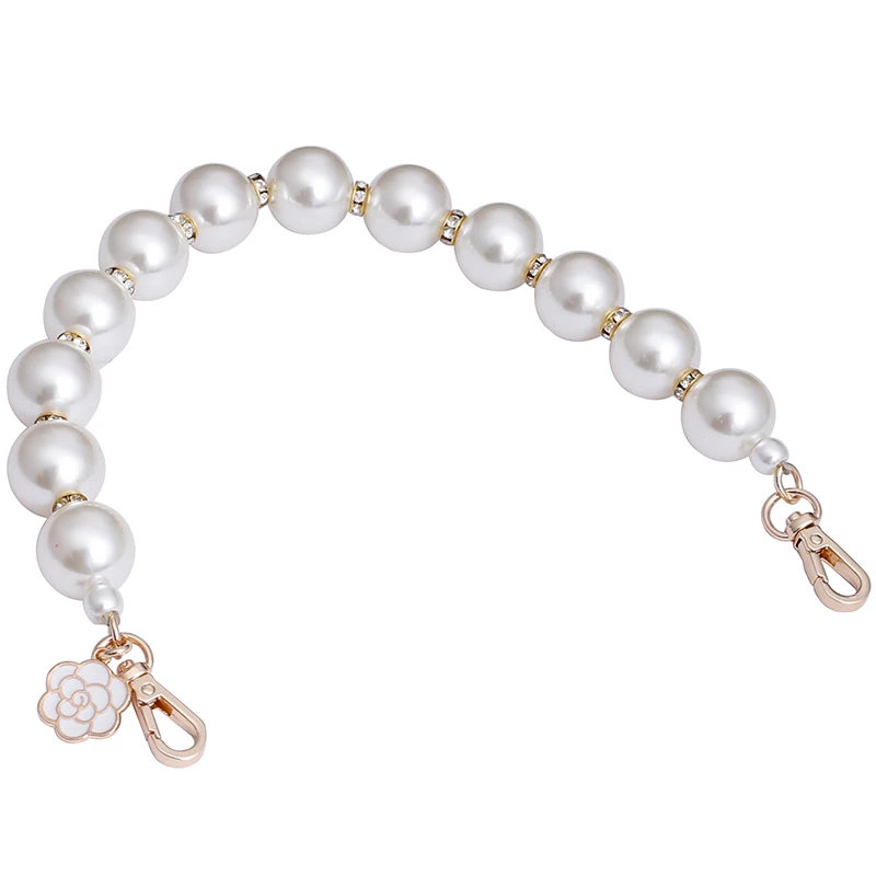 

Lady Handbag Acrylic Pearl Chain Strap Bead Resin Bag Chain, Customized color