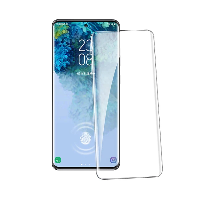 

Liquid Curved UV Tempered Glass Nano For Samsung s20 ultra S10 S10 lite plus Note 8 9 10 Liquid Screen Protector, Transparency 99% color