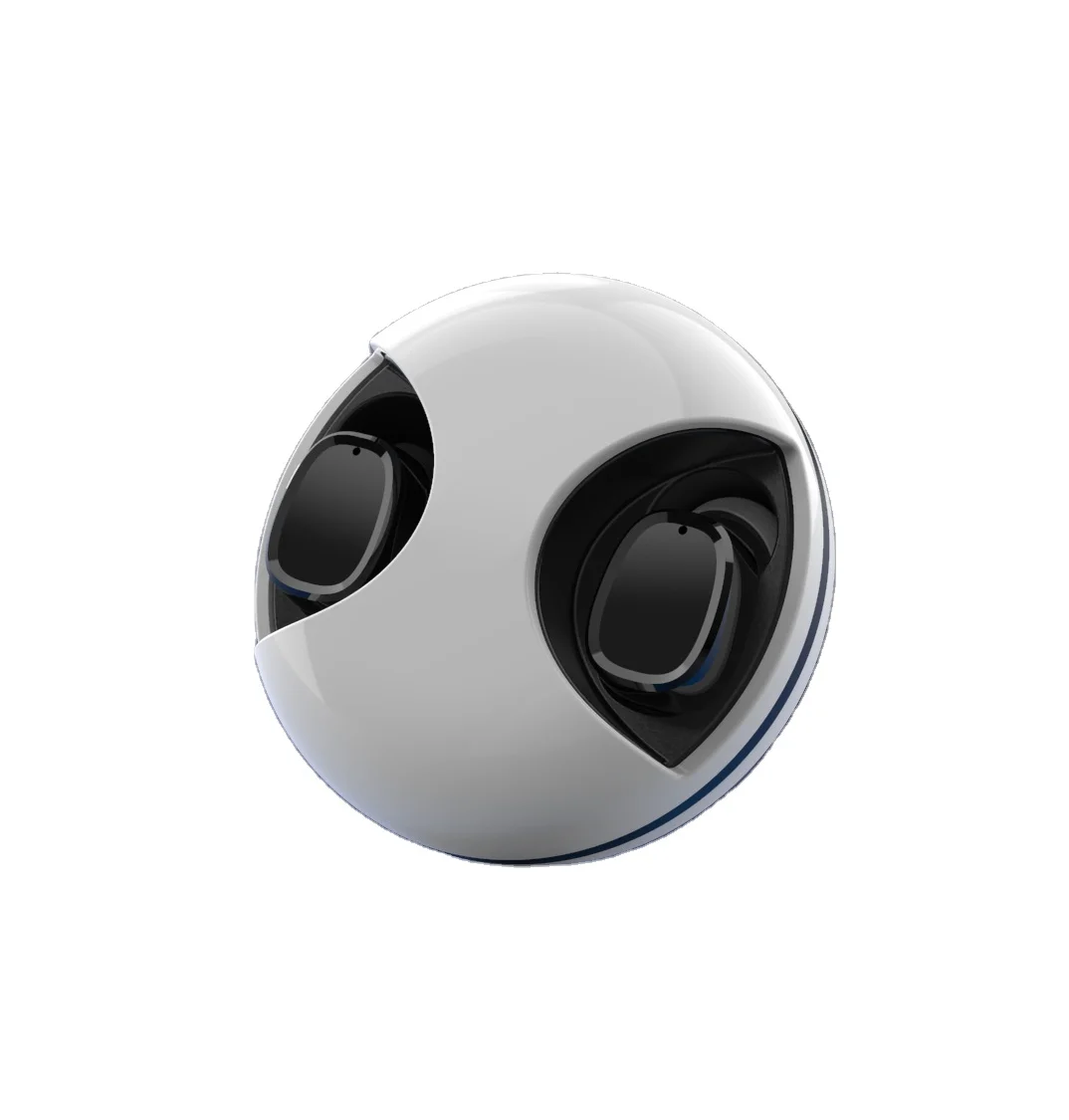 

Amazon Popular Wireless BT For All Mobile Phone Black White OEM Battery Capacity Circle Earphone