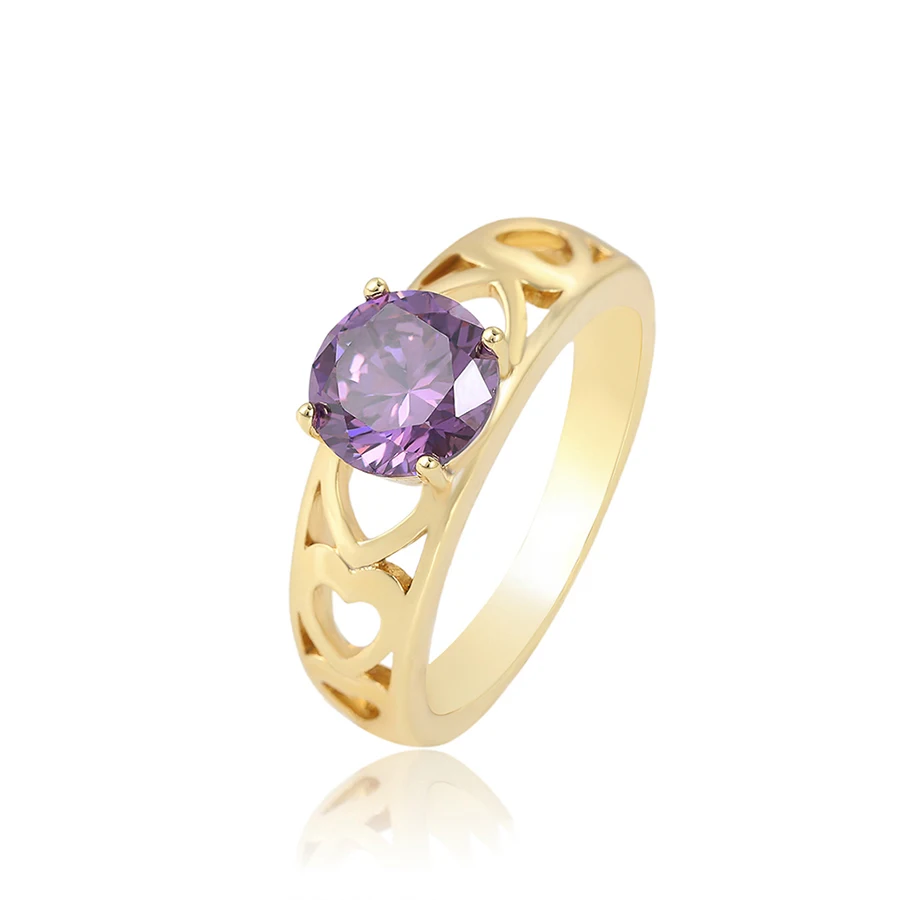 

16353 Xuping fashion jewelry gorgeous diamond ring, 14K gold plating environmental copper women's ring