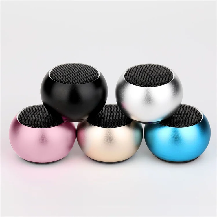 

New Colorful Wireless Speakers M3 Mini Round Steel Cannon BT Speaker Subwoofer