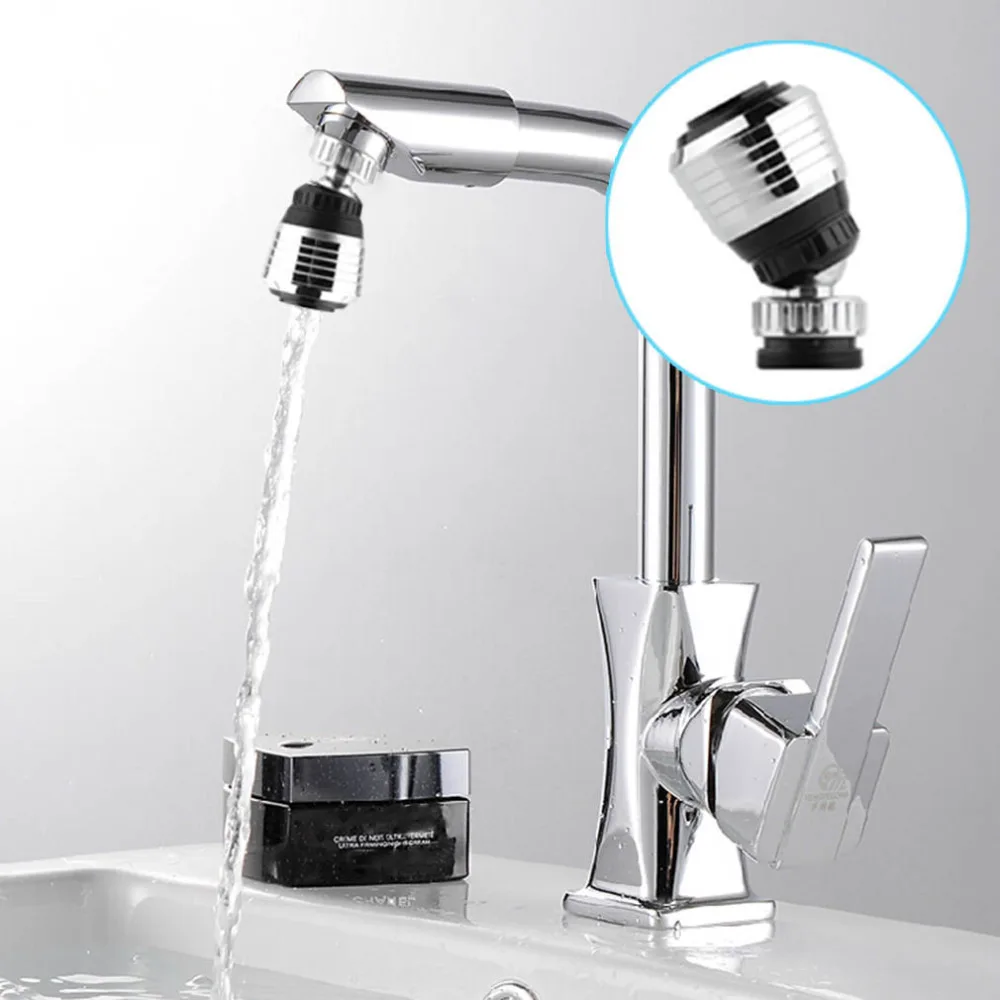 

1pcs Water Saving Swivel Kitchen Bathroom Faucet Tap Adapter Aerator Shower Head Filter Nozzle Connector, As photo
