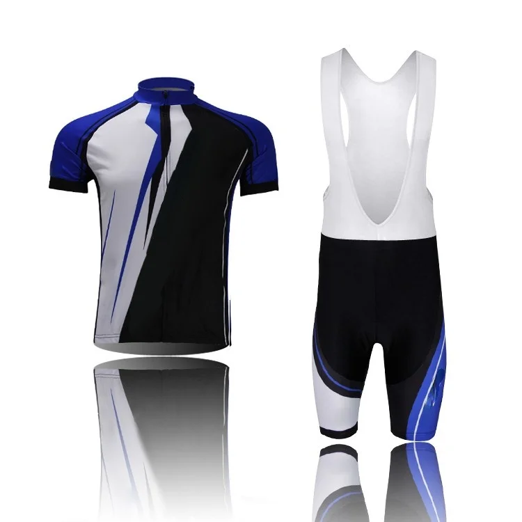 

Factory Wholesale Custom Hot Sell Bike Shirts Cycling Jersey Clothes Two Piece Sets Short Jersey Bib Shorts for Men, Customized color