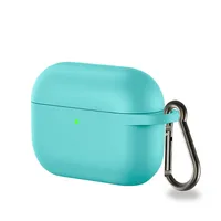 

new products 2020 rubber silicone case protective cover for AirPods Pro with carabiner