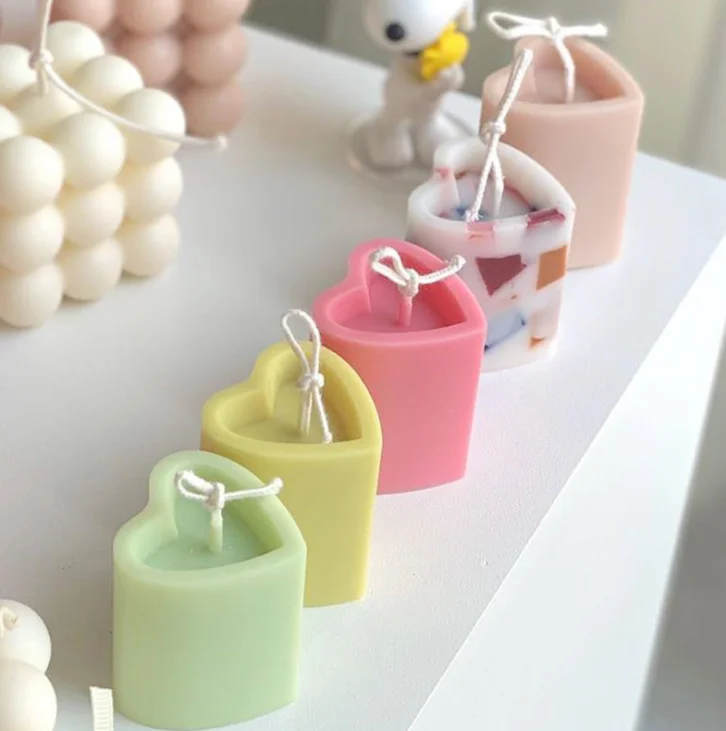 

DIY crafts Acrylic mold for rack 3D heart candle