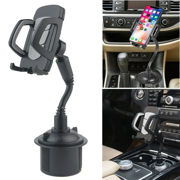 

Universal 360 Degree Adjustable Car Phone Mount Gooseneck Cup Holder Stand Cradle for Cell Phone GPS, Yellow, blue, red, gray, black