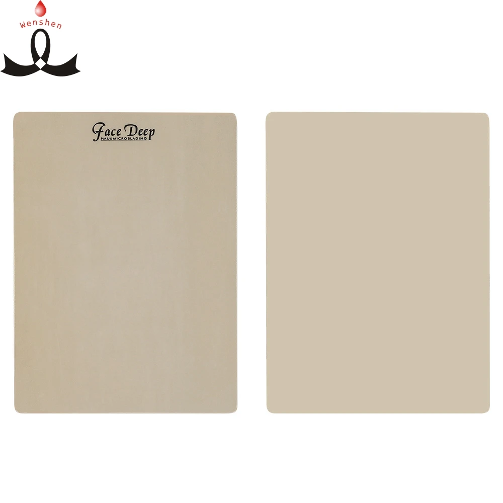 

Face Deep Inkless Practice Latex Skin Blank Tattoo Skin Mats Good For Microblading Pen Practice, Skin color