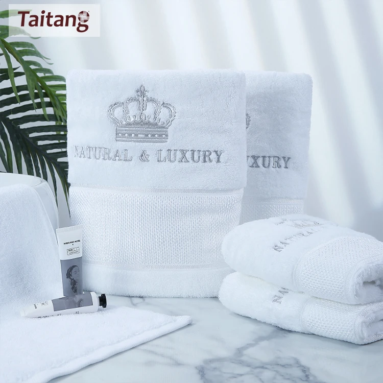 Luxury Egyptian Cotton Bath Towel Set, White