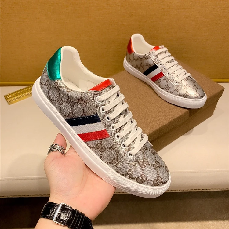 

New GG Leather Women Sneakers Light Breathable Lovers Casual Work Outdoor Couple Shoes, Customer's request
