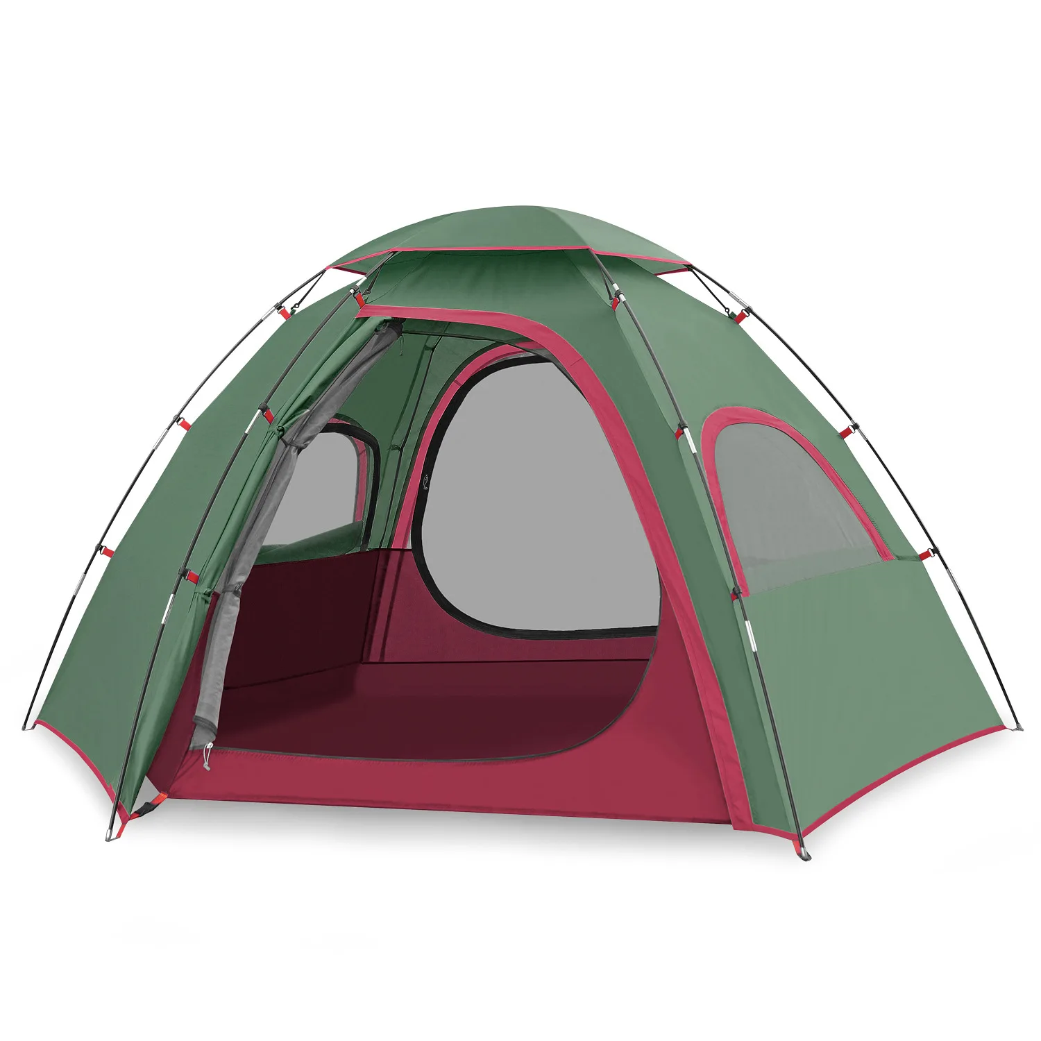 

Fully-automatic outdoor camping tent tourism tent family automatic camping tent, As picture or as customized