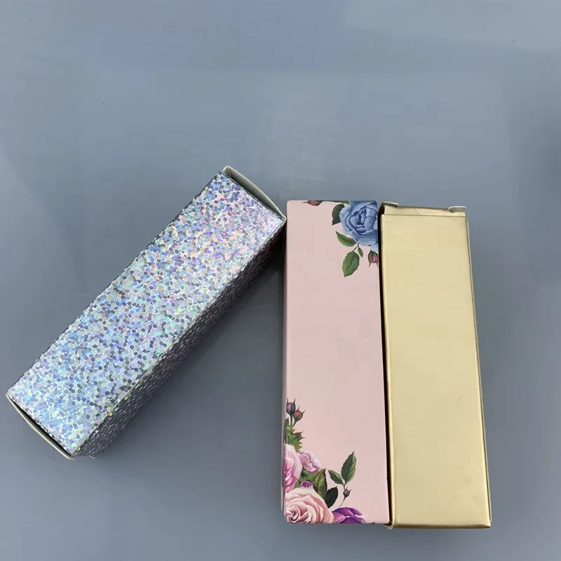 

Wholesale High Quality Private Label Lipstick Paper Box Custom Design Cosmetics Lip Gloss Tube Box