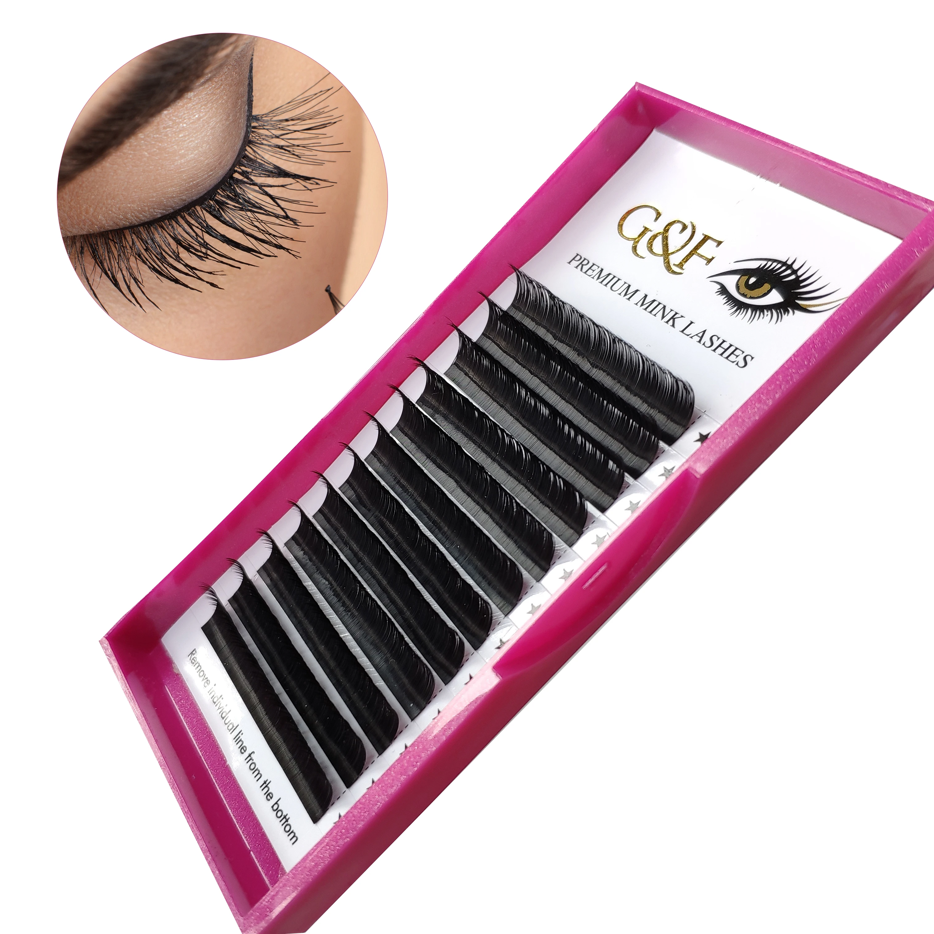

Wholesale Private Label Camellia Lashes Eyelash Extensions Products Extension Korean Synthetic Hair Curl Natural PBT Fiber BC CC