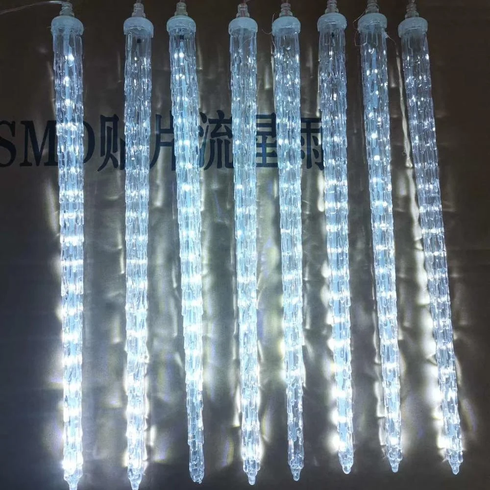 super bright LED christmas falling led icicle piton lights meteor tubes led christmas ice  drop lights  Outdoor IP65 waterproof