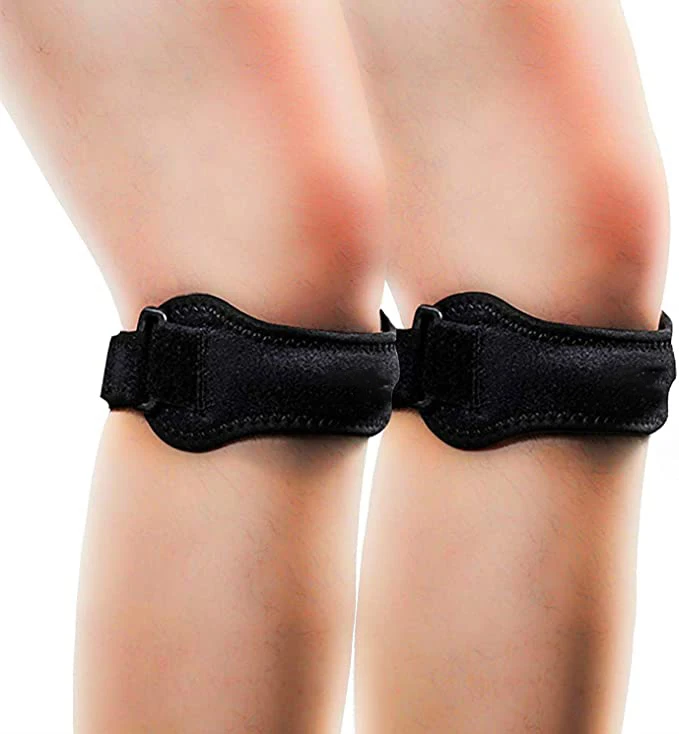 

Knee Brace Support Pain Relieve Basketball Football Leg Knee Sleeve Sport Use, Durable Sports Knee Brace, Black