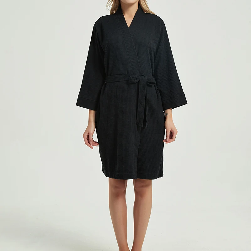 

Wholesale Bathrobe Longue Designers Robe Femme Robes Women, Black,navy,wine,gray