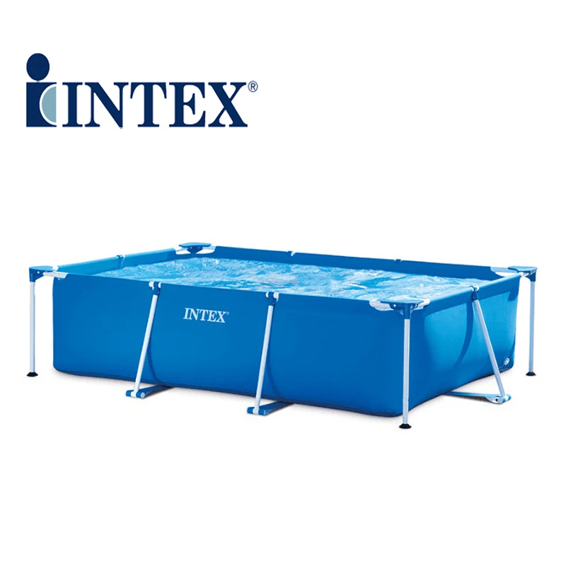 

INTEX 28270 /28271/ 28272/ 28273Easy Small Size Rectangular FrameAbove Ground Swimming Pool