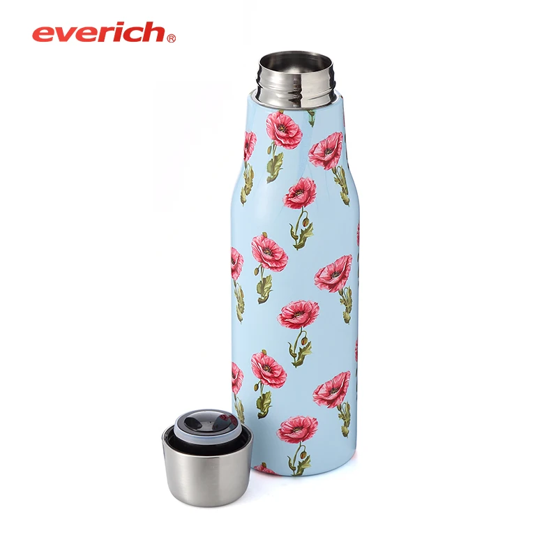

500ml Vacuum Insulated Water Stainless Steel Milk Bottle, Customized color