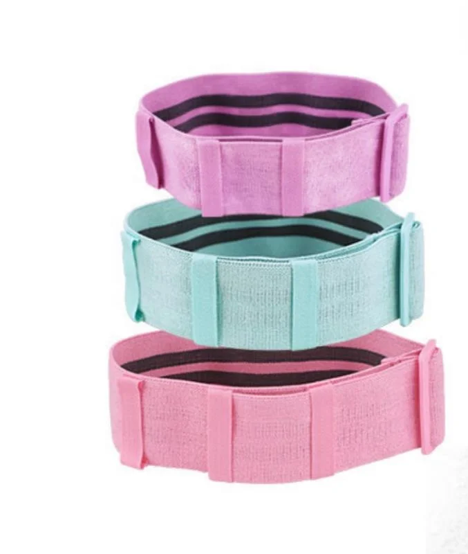 

Resistance Exercise Bands Thickened Polyester Cotton Adjustable Anti-Skid Anti-Off Resistance Band for Leg Hip Butt Arm Training, Customized color