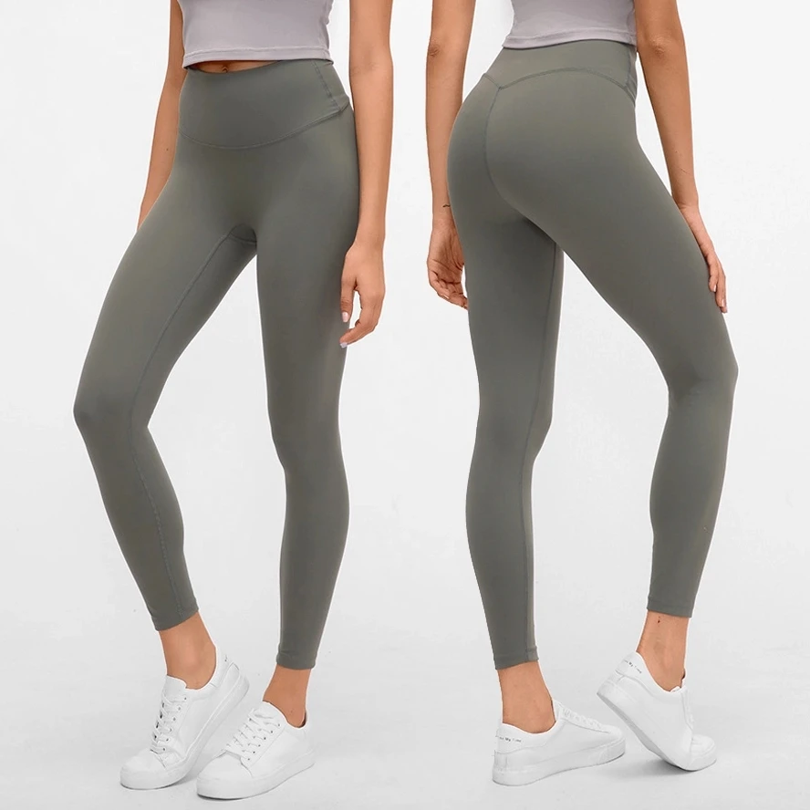 

2020 New arrival Lemon yoga align soft high waist hip lifting 80/20 Nylon/Spandex brushed hairy sanded fitness leggings, Customized color or in-stock color