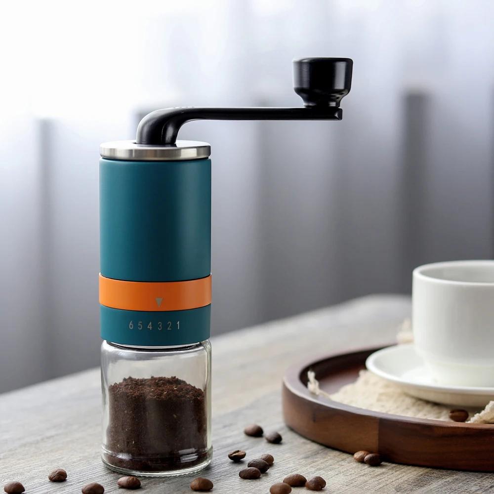 

Portable Mini Manual Coffee Bean Grinders Commercial Espresso Cafe Conical Burr Stainless Steel Hand Coffee Grinder For Sale