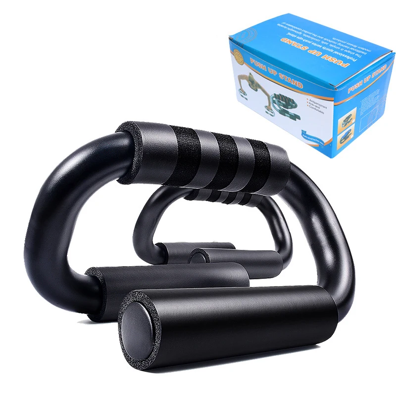 Portable S-Shape Steel Push-up Bars for Home Exercise Fitness Training